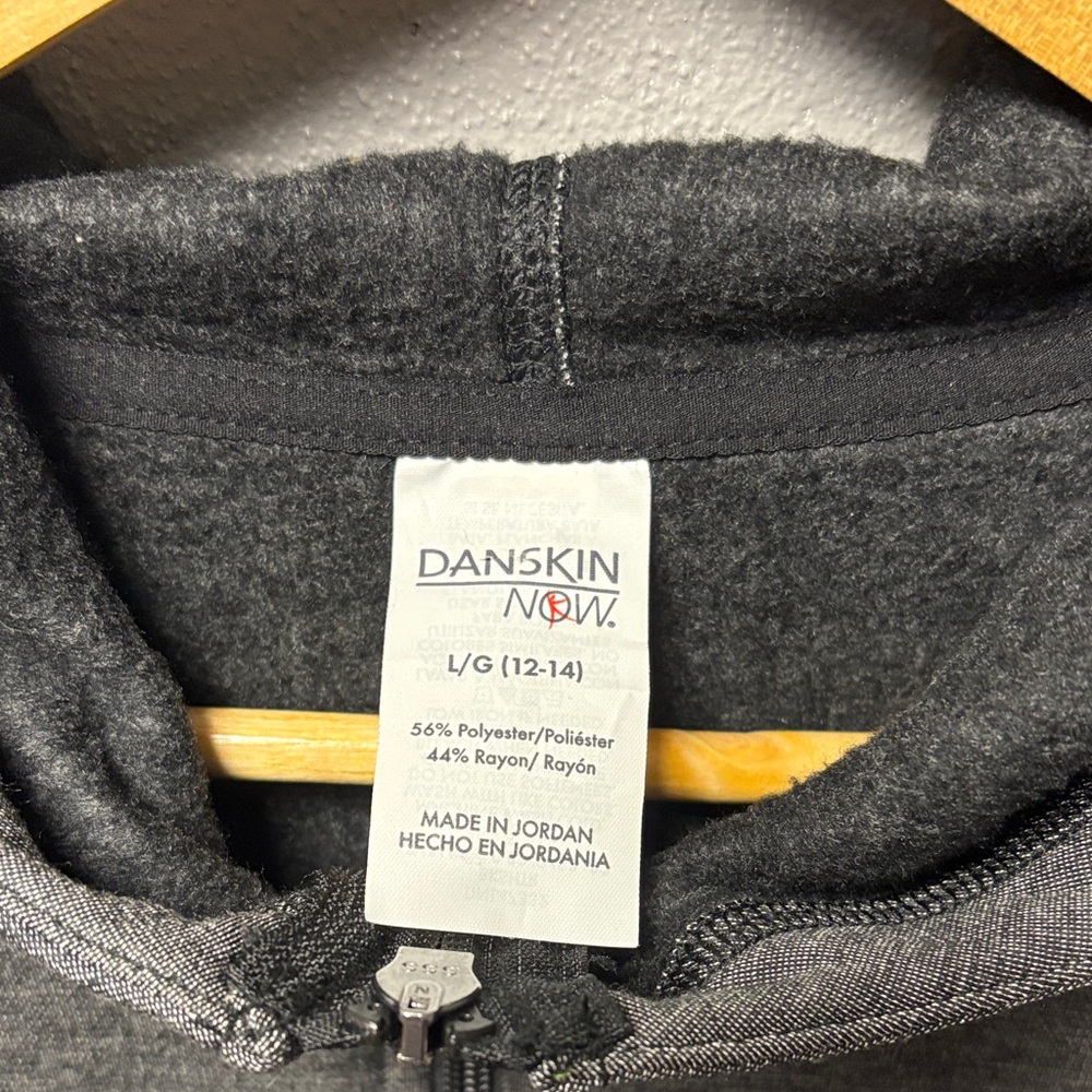 Danskin Charcoal Zip-Up Hoodie - Picture 2 of 4